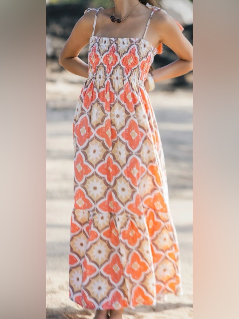 Tiare Hawaii Kona Linen Maxi Dress - NWT - Size OS